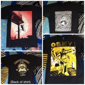 Obey Men's T-Shirt Lot EUC Size Medium